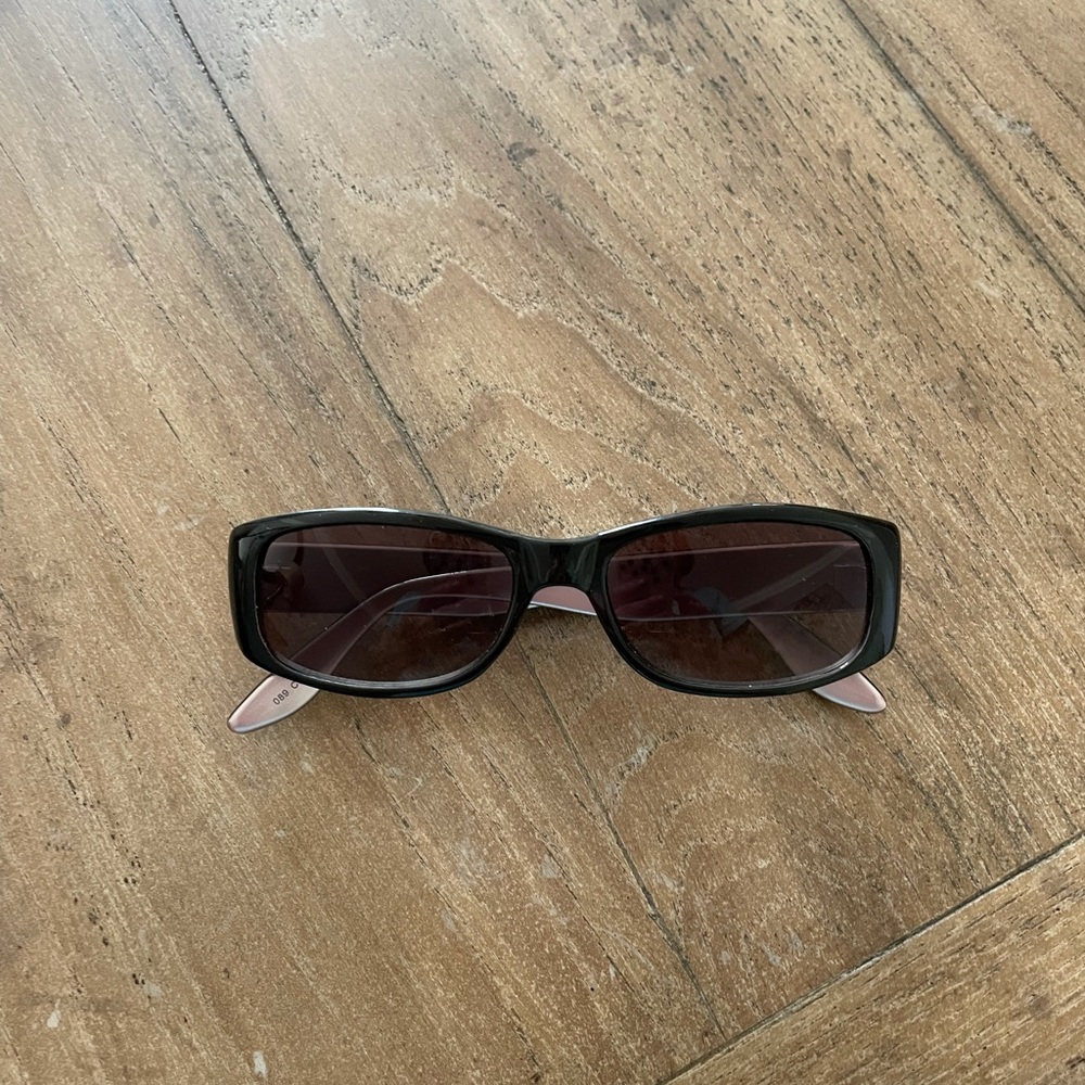 Black Sunglasses with Rhinestone Detail